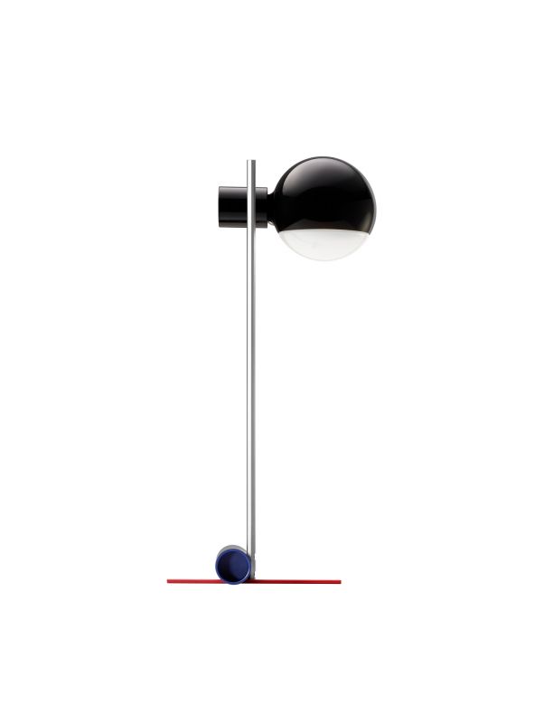 L25 Tafellampje LED Tischleuchte Reedition Tecta Schwarz glänzend